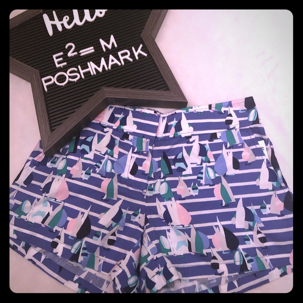 VINEYARD VINES WOMEN'S HARBOR SCENE SHORTS SIZE 00